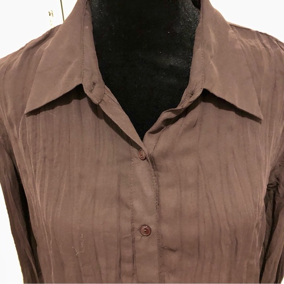 Apostrophe Sheer Crepe Boho Blouse M - Picture 1 of 8